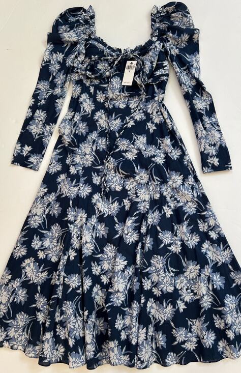 Ralph Lauren Dresses & Skirts - Polo Ralph Lauren Bloom Gathered Floral Cotton Cocktail Midi Dress Sz 6 $598